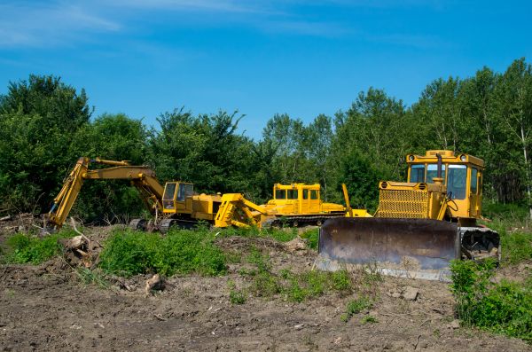 Bulldozer Clearing in Grand Blanc